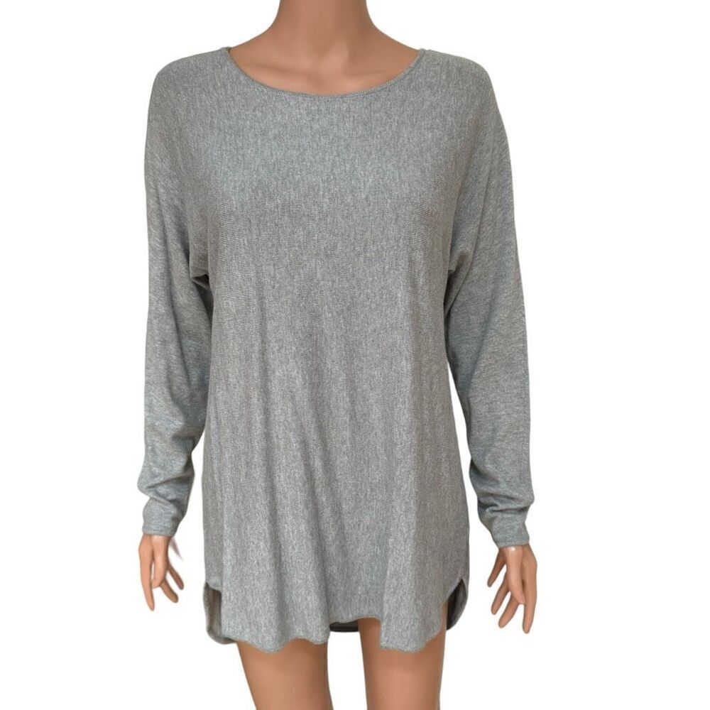 Michael Kors cotton blend sweater tunic size M gray